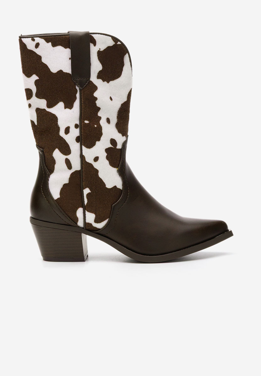 Hnedé kotníkové boty cowboy Nedira