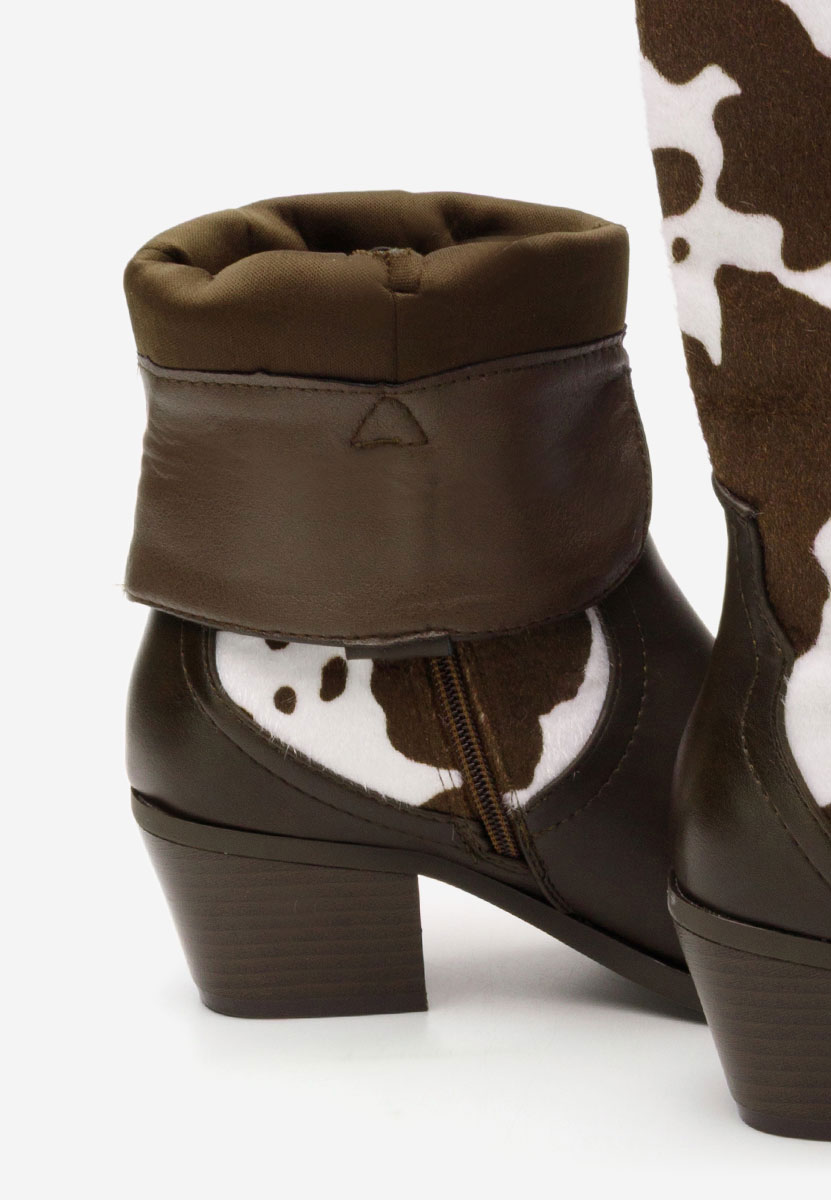 Hnedé kotníkové boty cowboy Nedira