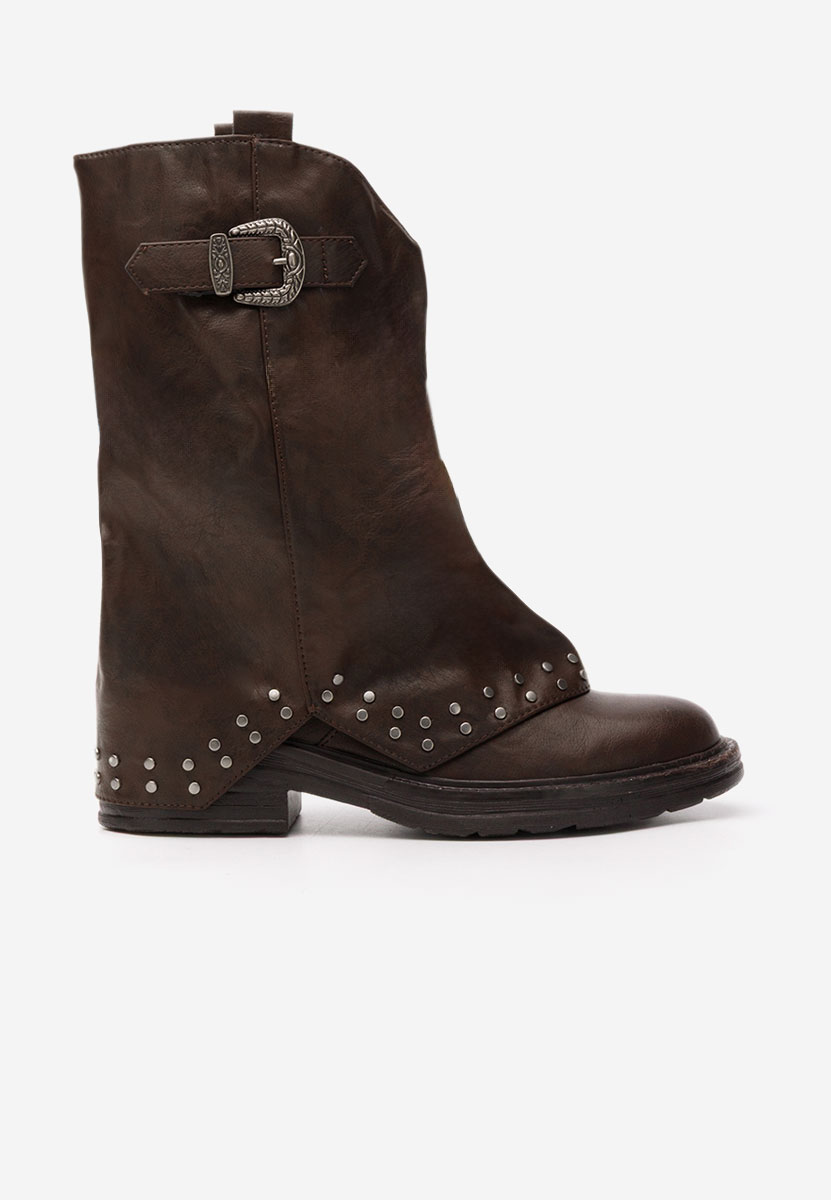 Hnedé nízké kozačky Arvion