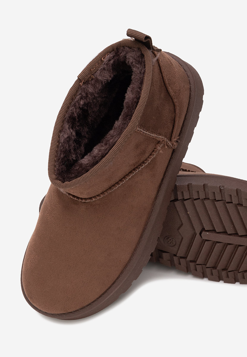 Hnedé dívčí kozačky Whizzy V2