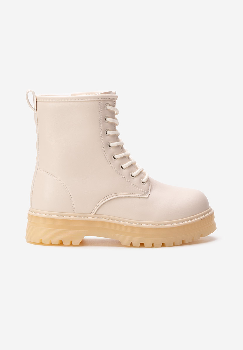 Béžové dětské kotníkové boty Crinkle