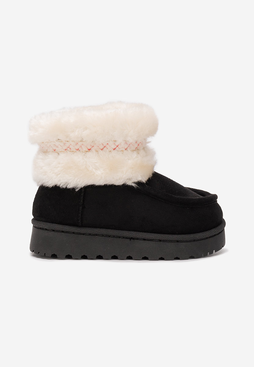 Černé dívčí kotníkové boty Karly