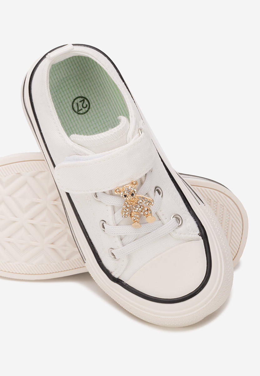 Bílé dívčí plátěné tenisky Miravia