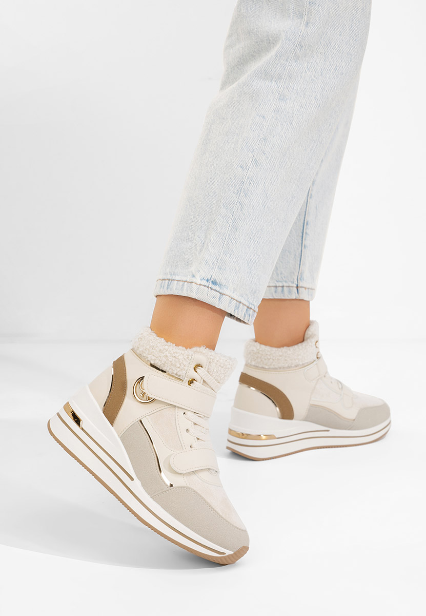 Béžové kotníkové tenisky Velaris