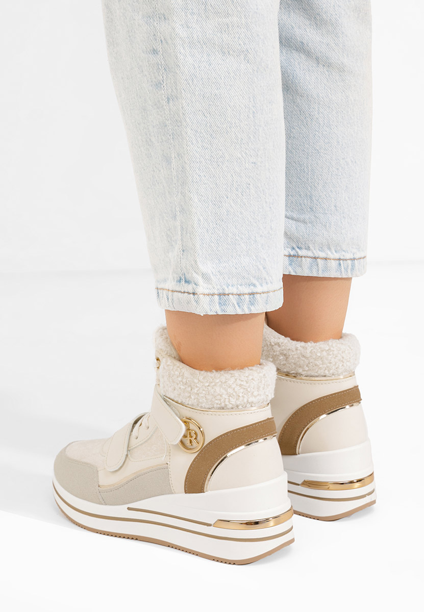 Béžové kotníkové tenisky Velaris