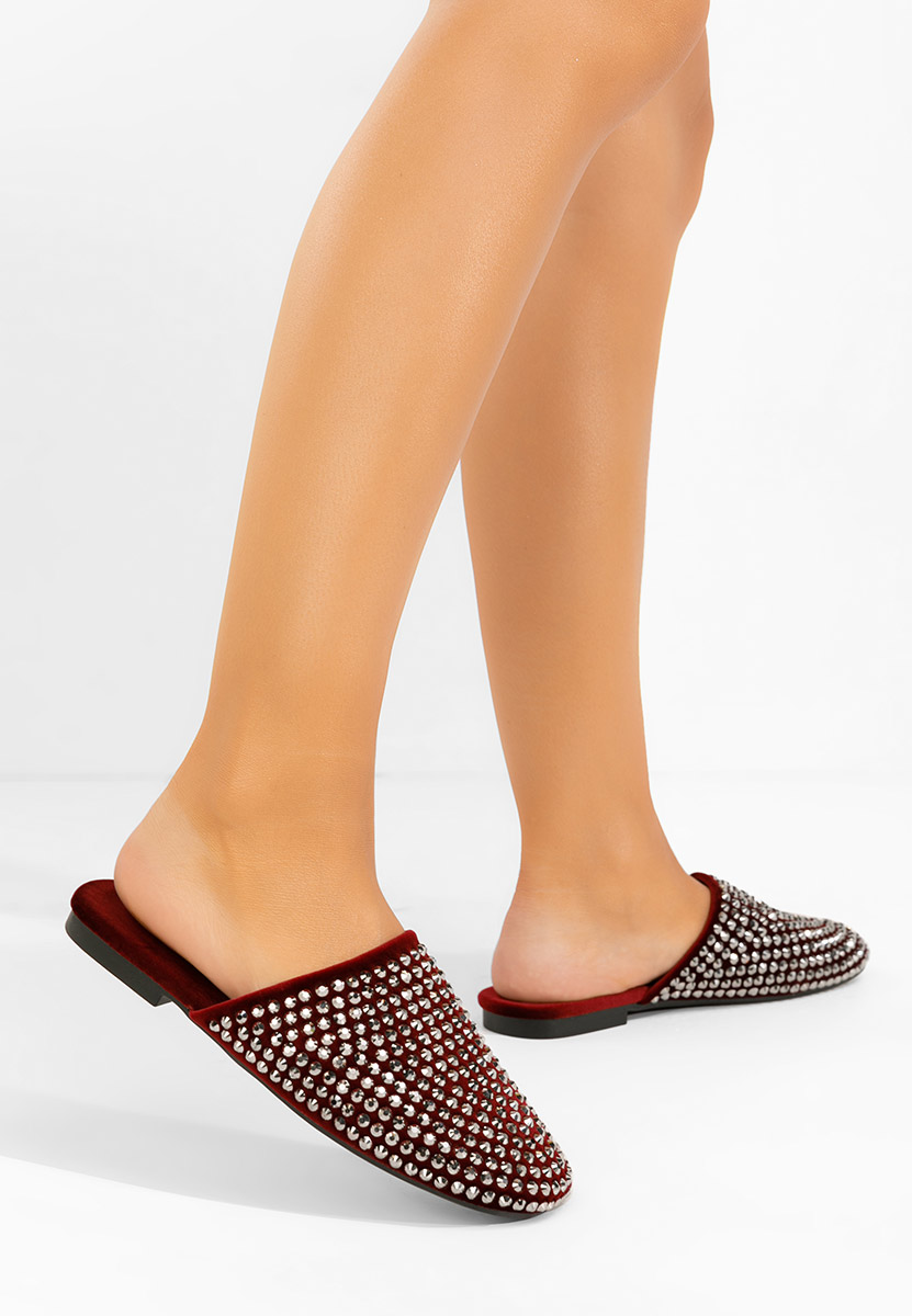 Bordové pantofle dámské Sirina