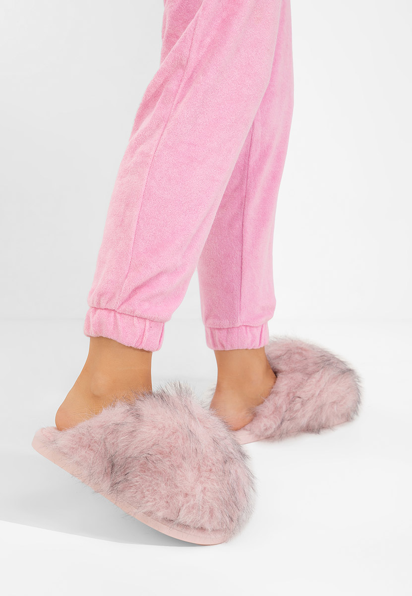 Ružové domácí pantofle Michely