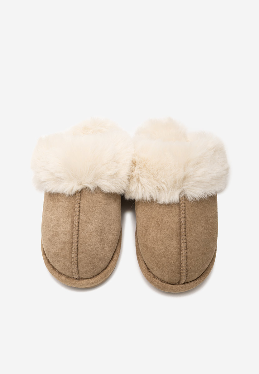 Khaki dámské domácí pantofle Joka