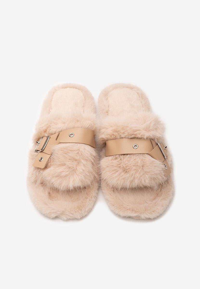 Béžové domácí pantofle Arlete