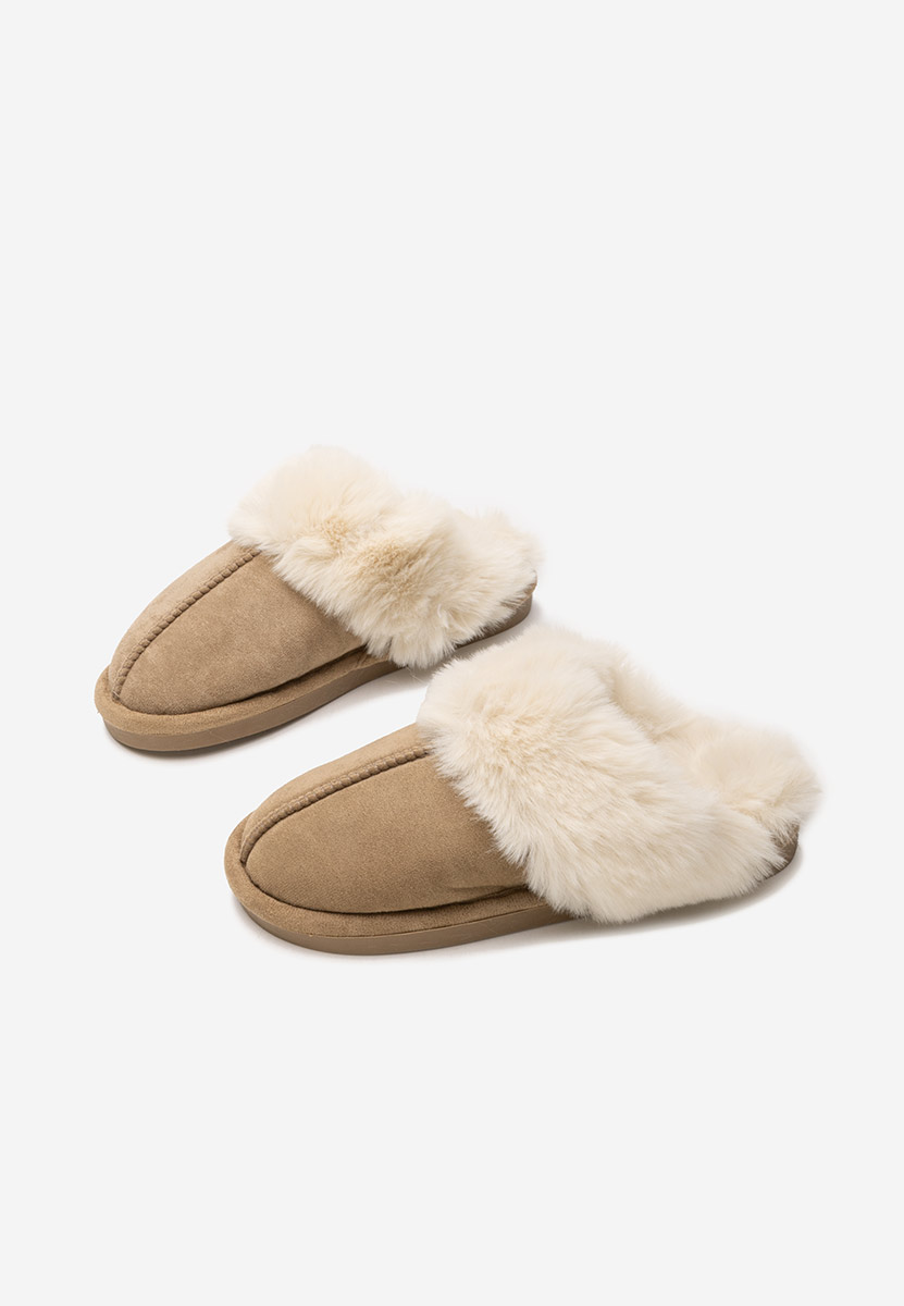 Khaki dámské domácí pantofle Joka