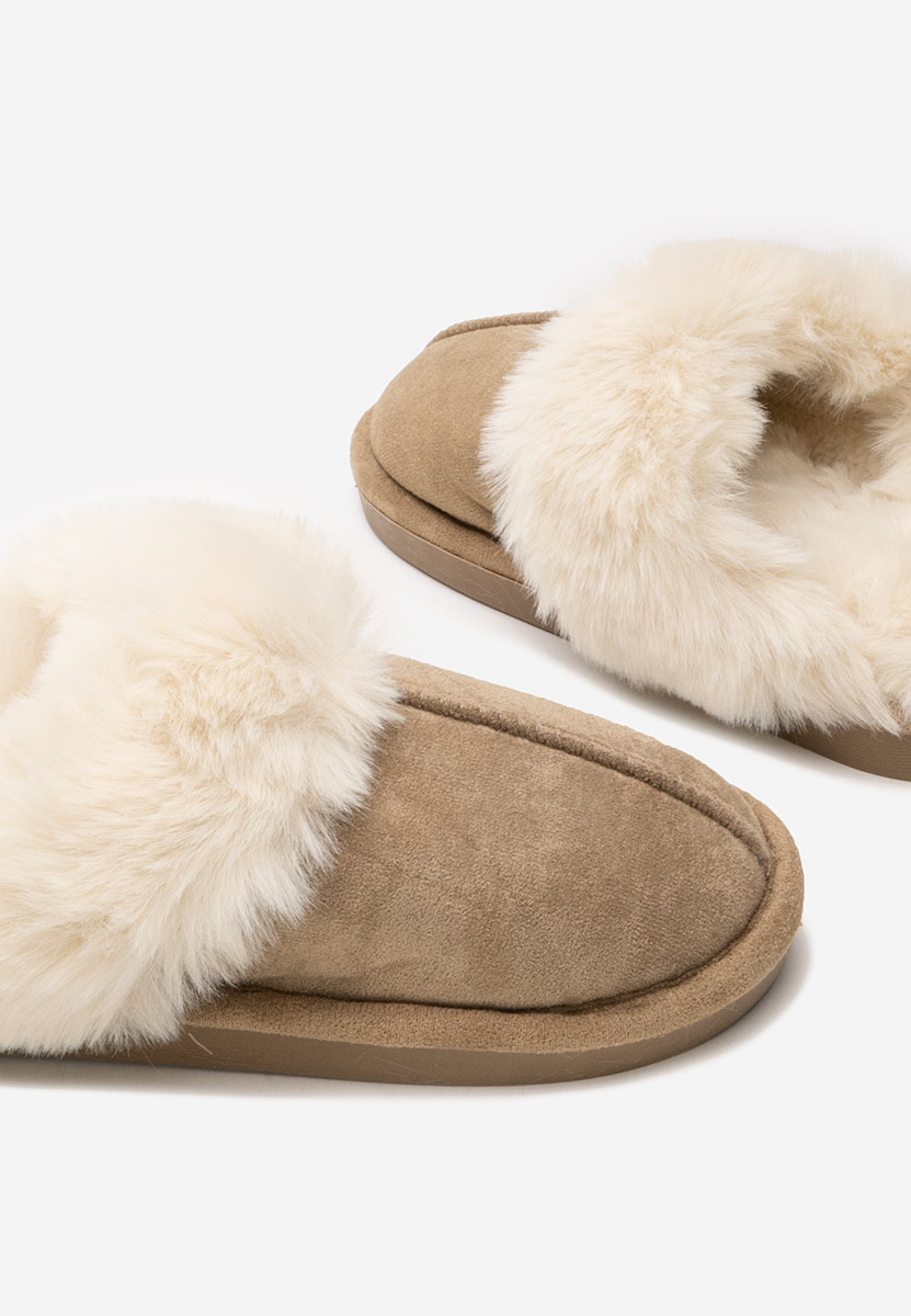 Khaki dámské domácí pantofle Joka