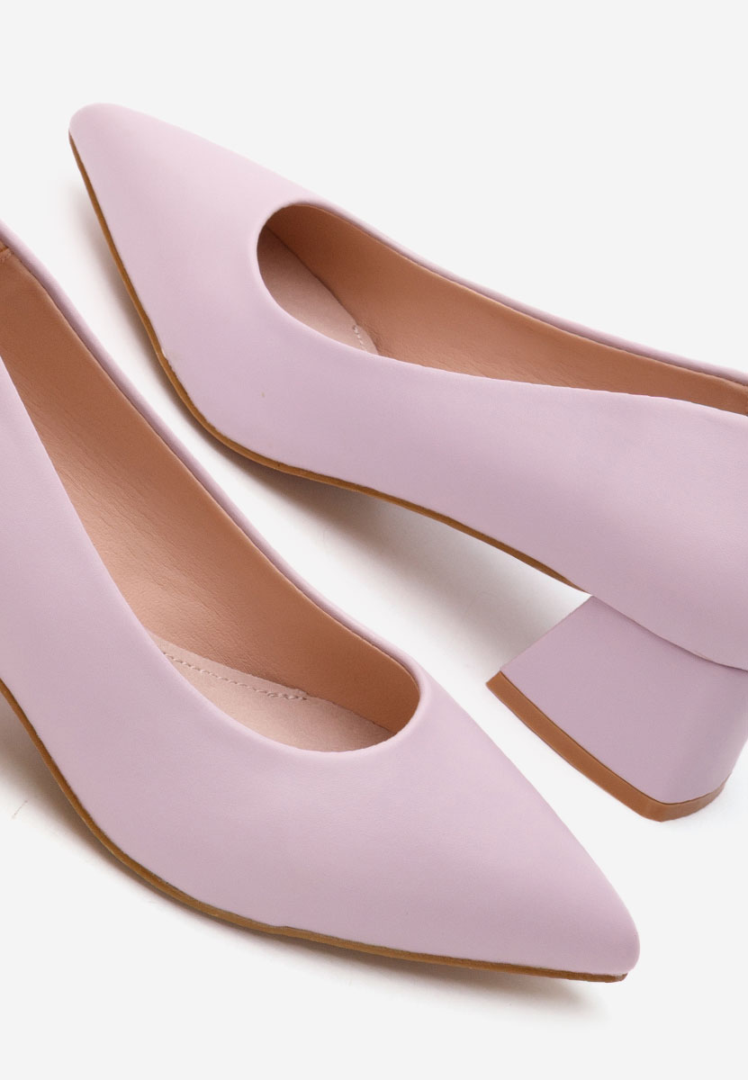 Fialové lodičky na nízkém podpatku Alleva V2