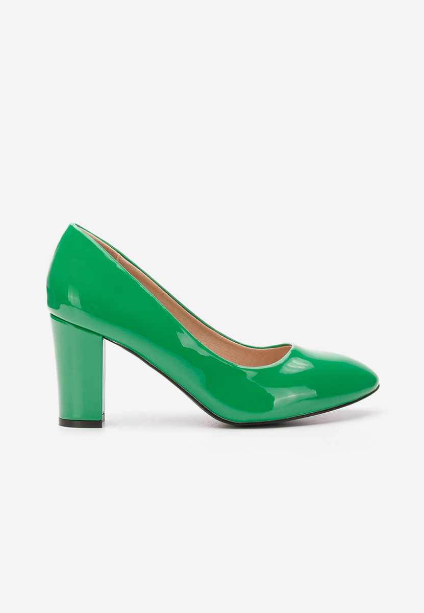 Zelené lakované lodičky Chique V5