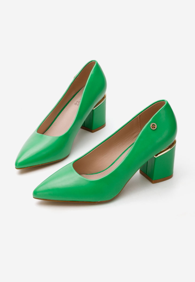 Zelené elegantné lodičky Nelia V4