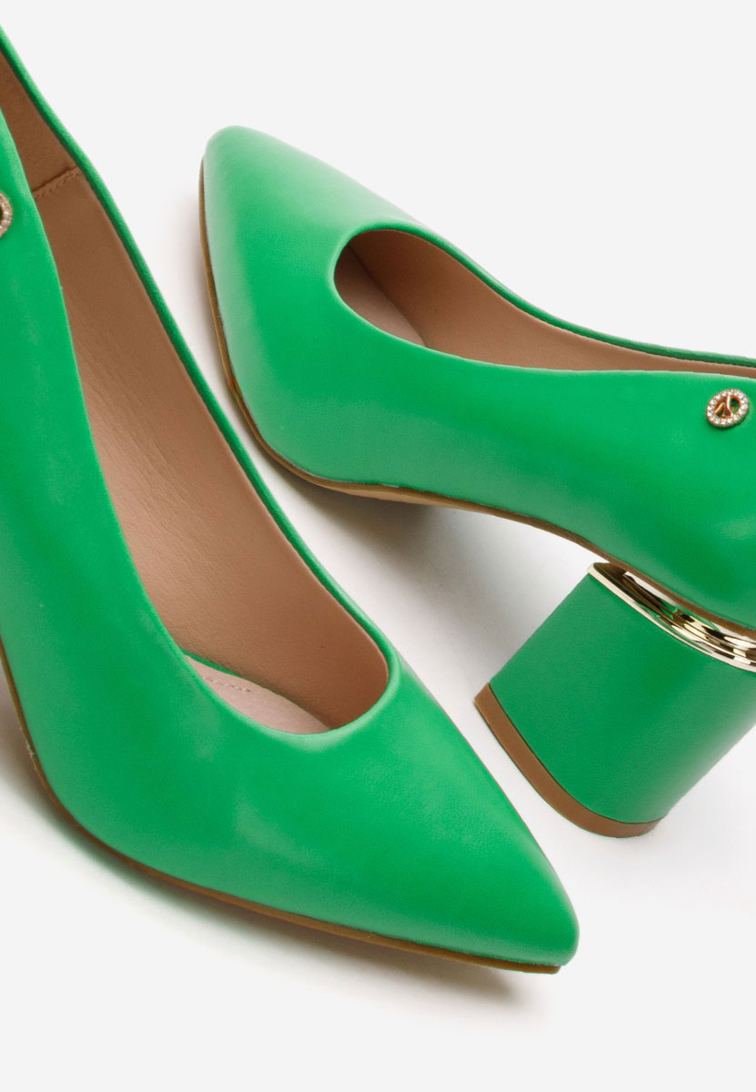 Zelené elegantné lodičky Nelia V4