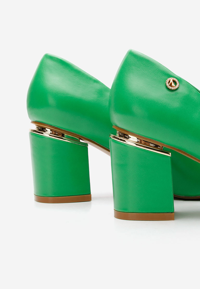 Zelené elegantné lodičky Nelia V4
