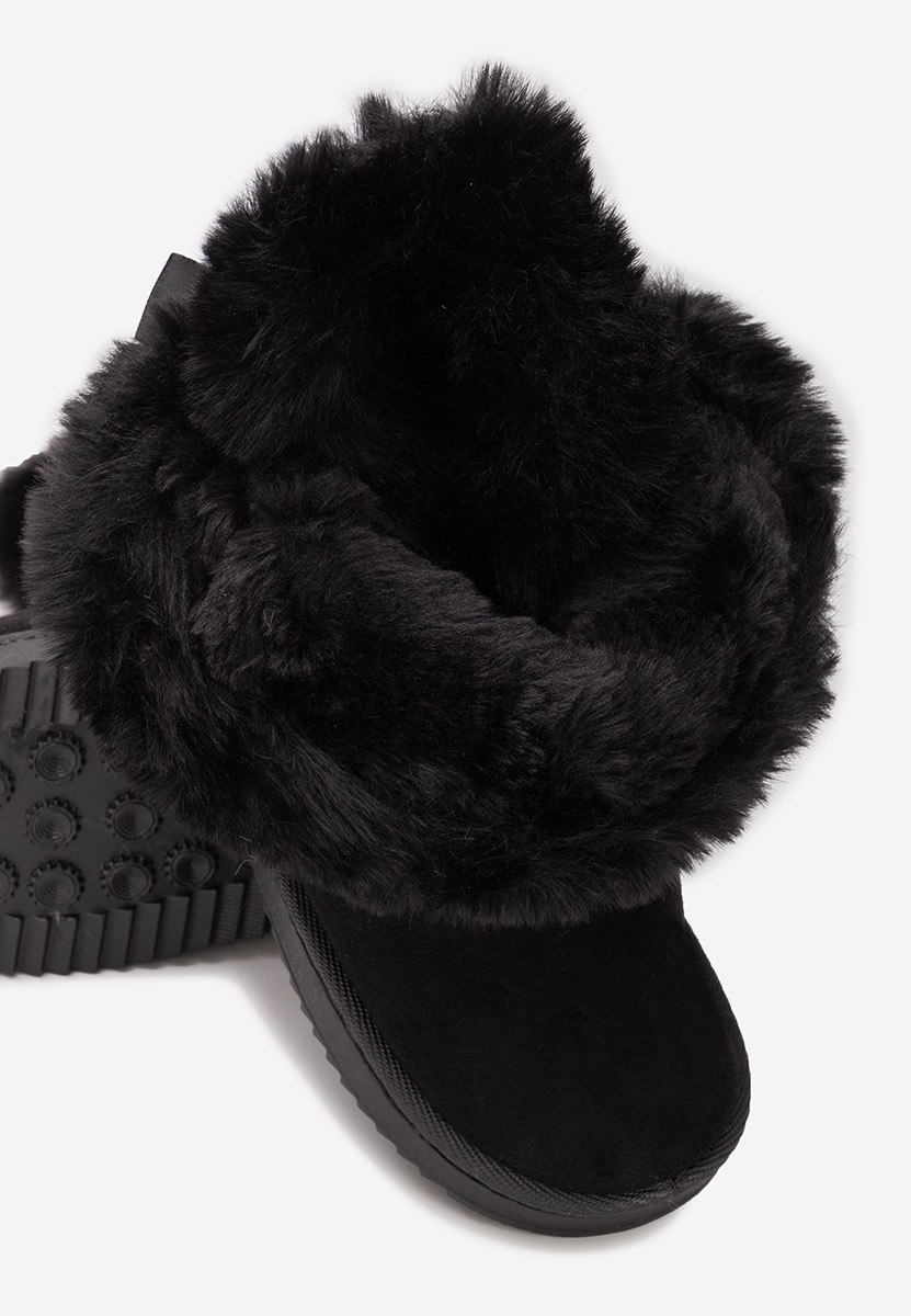 Černé dívčí kozačky Parana