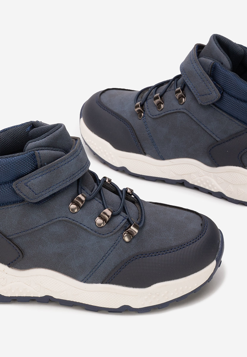 Tmavě modré chlapecké kotníkové boty Isnor