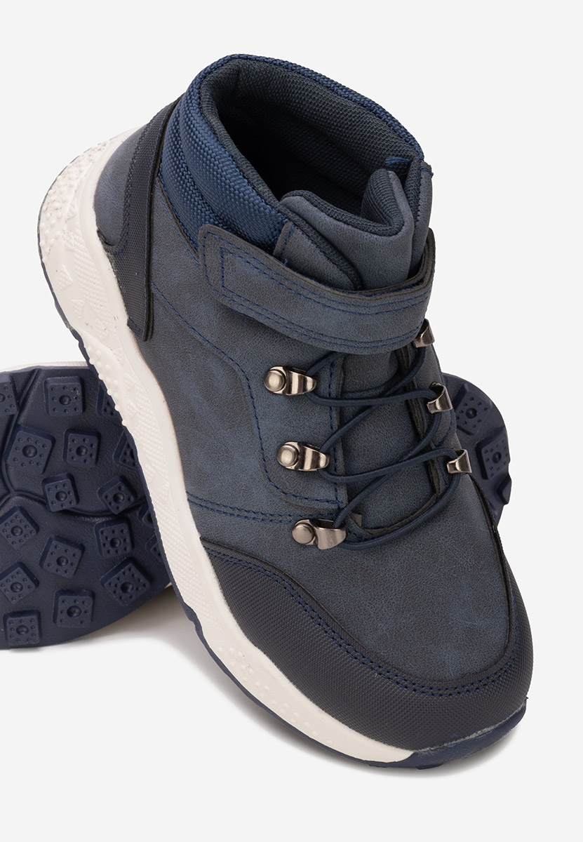 Tmavě modré chlapecké kotníkové boty Isnor