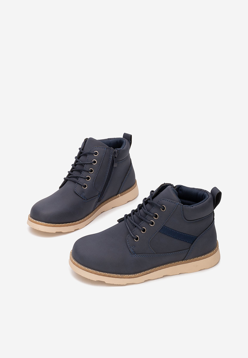 Tmavě modré chlapecké kotníkové boty Torven
