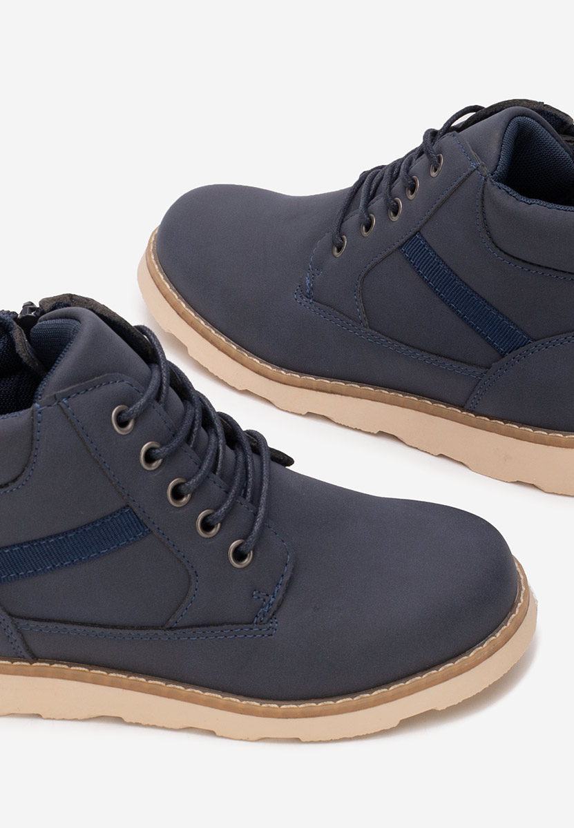 Tmavě modré chlapecké kotníkové boty Torven