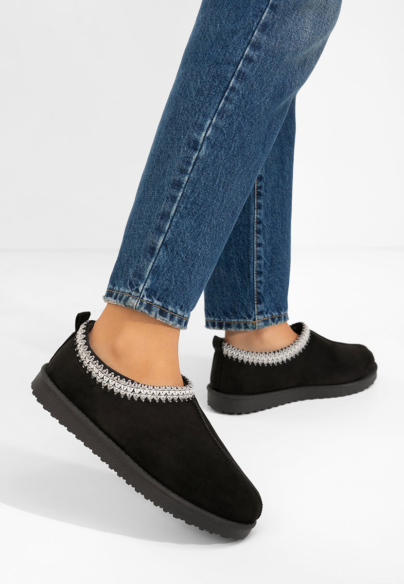 Černé dámské dřeváky Dioria