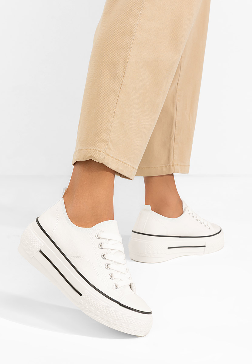 Bílé tenisky na platformě Antio