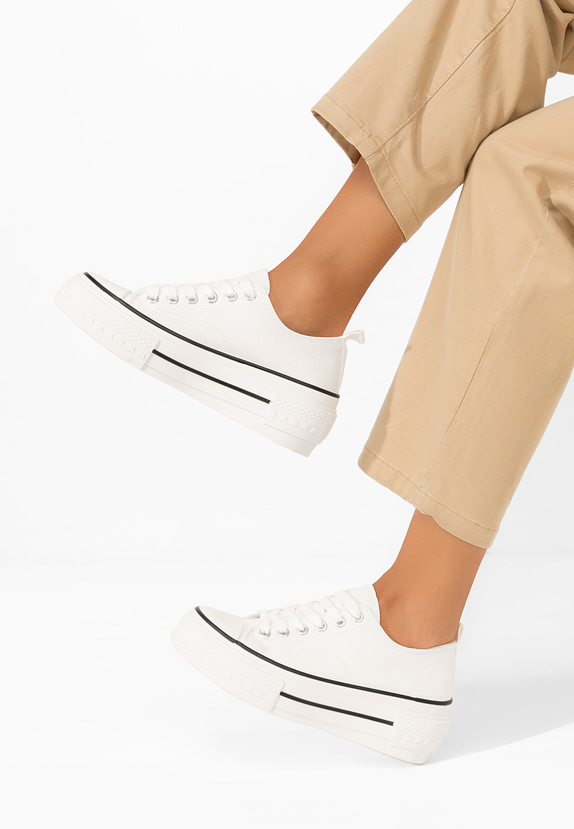 Bílé tenisky na platformě Antio