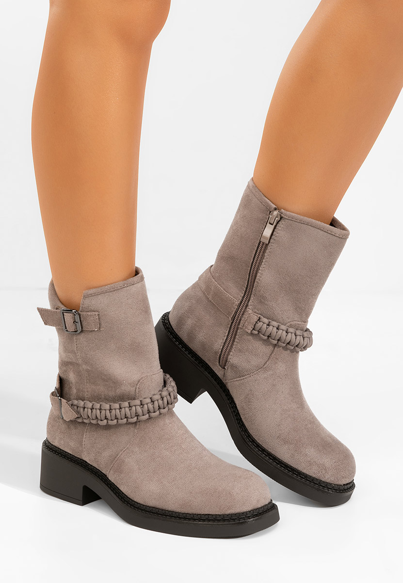 Šedé dámské kotníková obuv Sikada