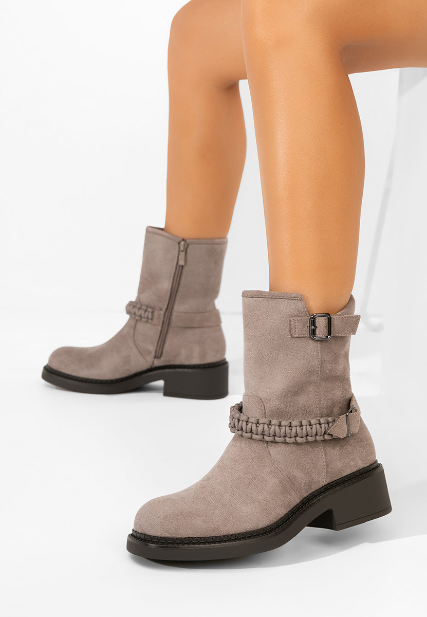 Šedé dámské kotníková obuv Sikada