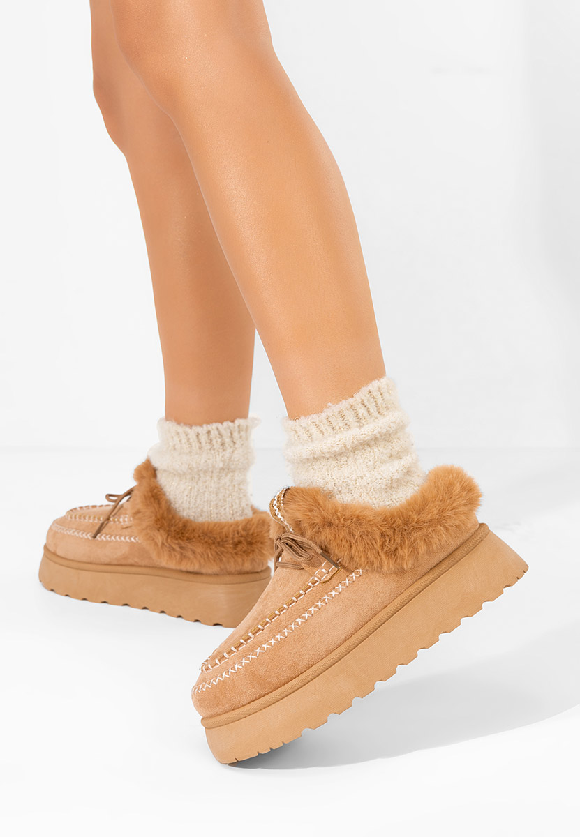 Khaki dámské dřeváky Novelia