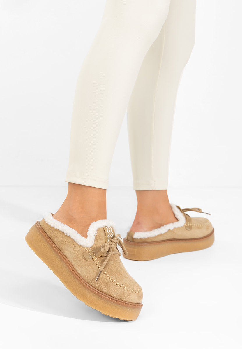 Khaki dámské dřeváky Seloria