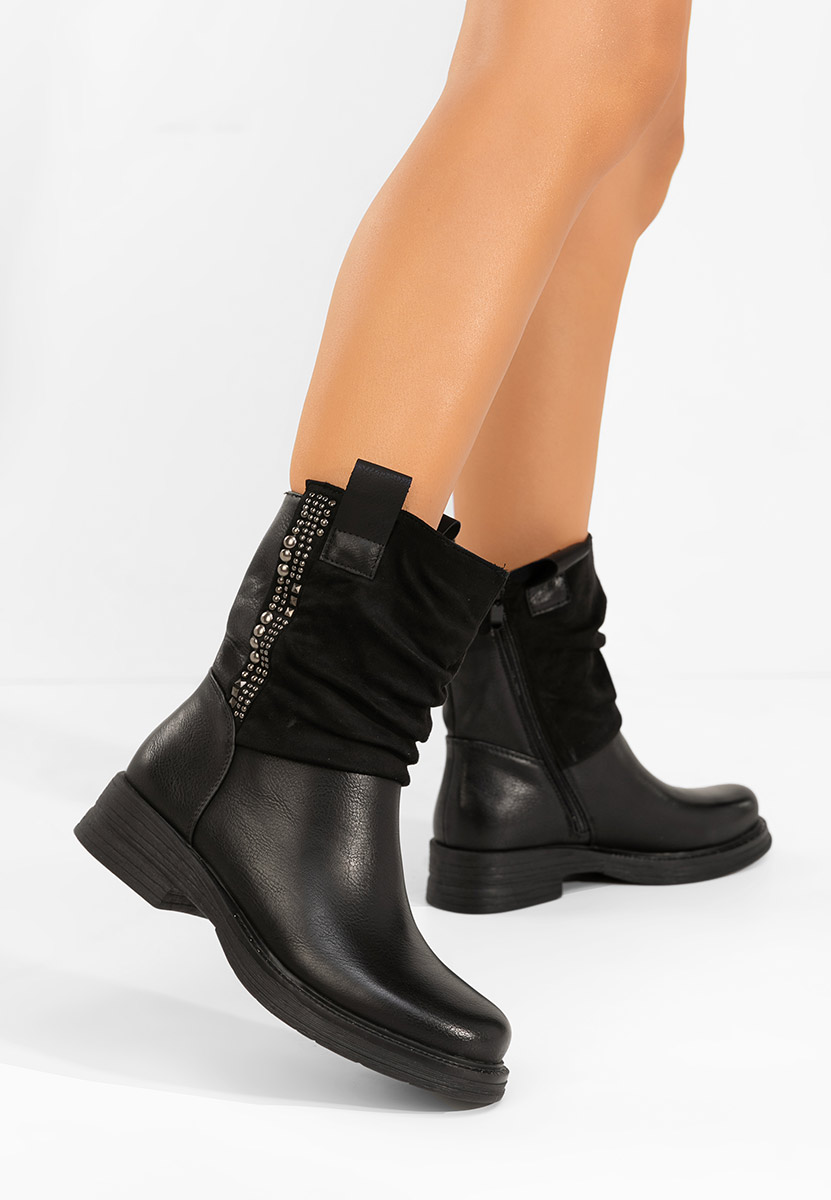 Černé dámské kotníková obuv Kristela