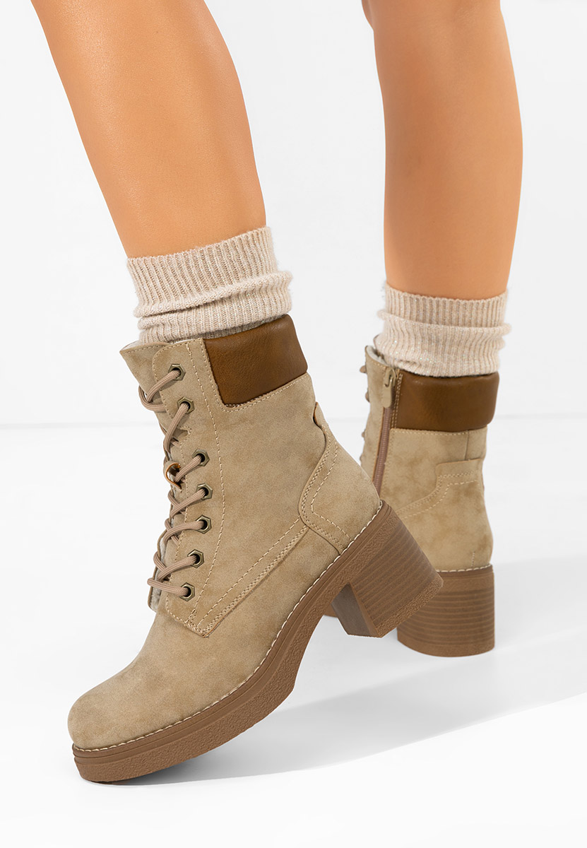 Khaki kotníková obuv Celoria