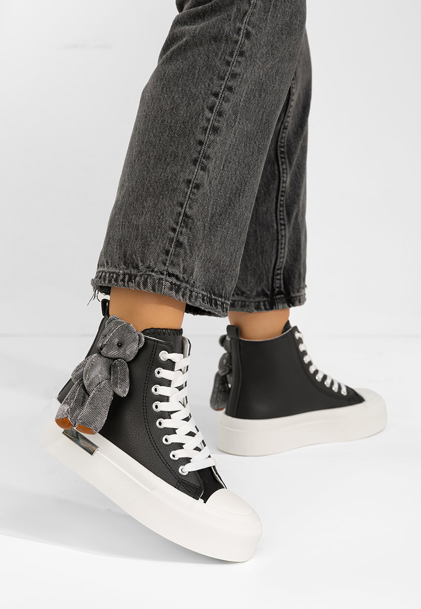 Černé kotníkové tenisky Alisea