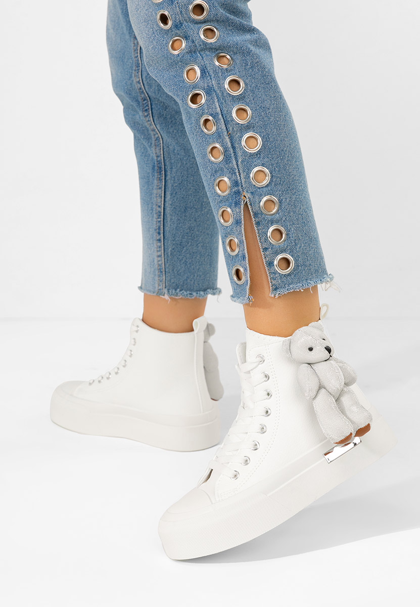 Bílé kotníkové tenisky Alisea