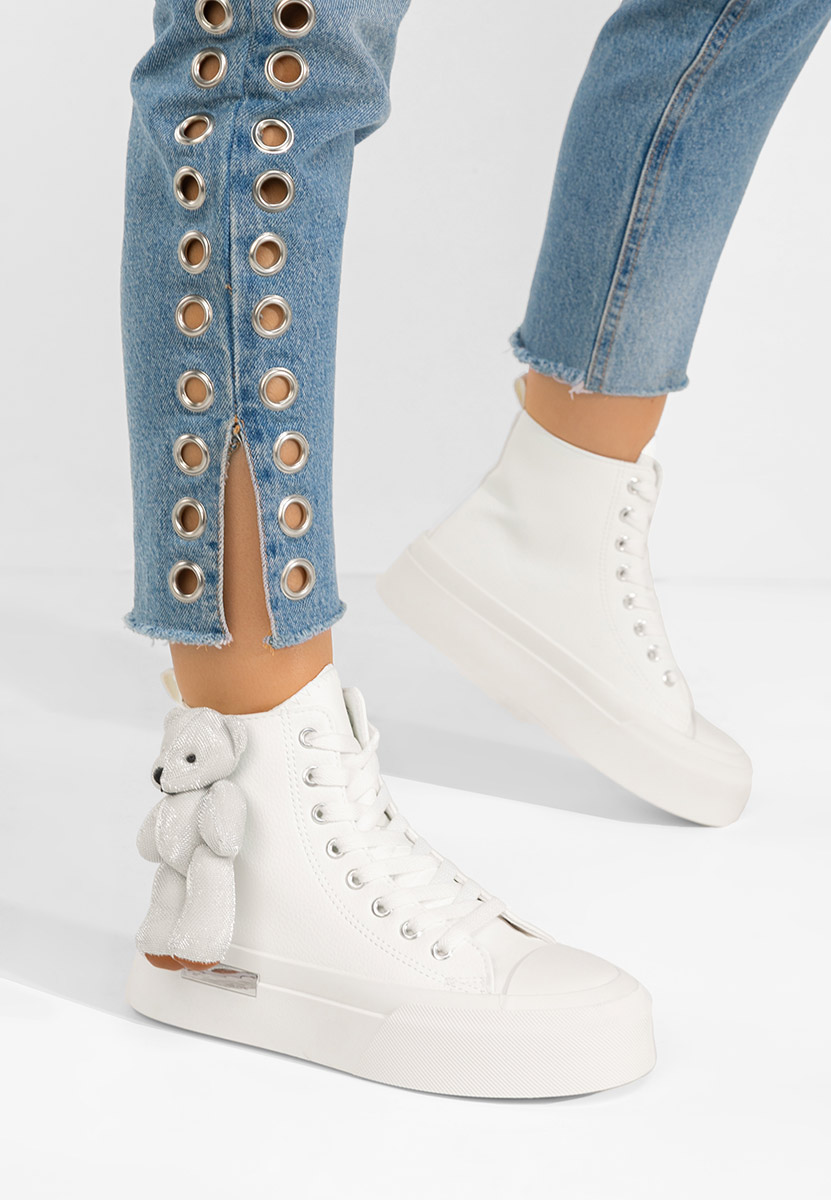 Bílé kotníkové tenisky Alisea