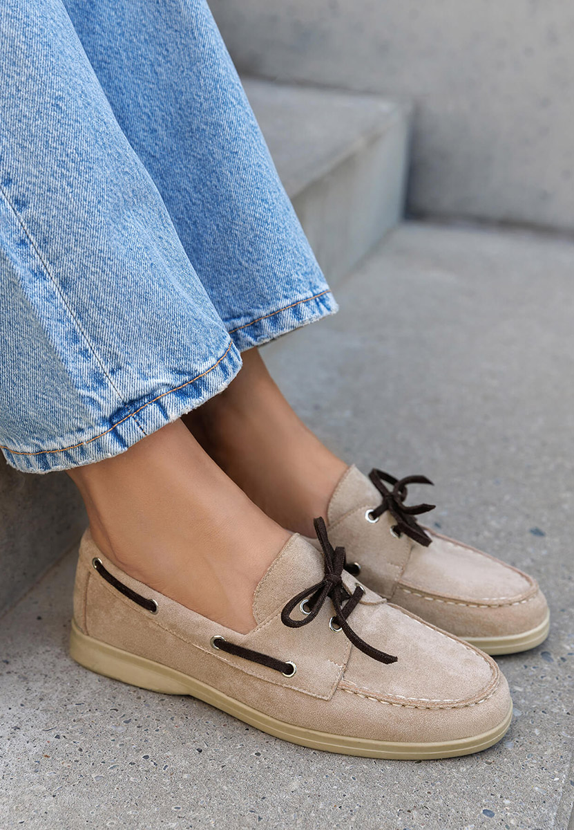 Béžové dámské polobotky Laelia