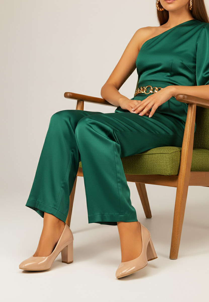 Béžové lakované lodičky Chique V5