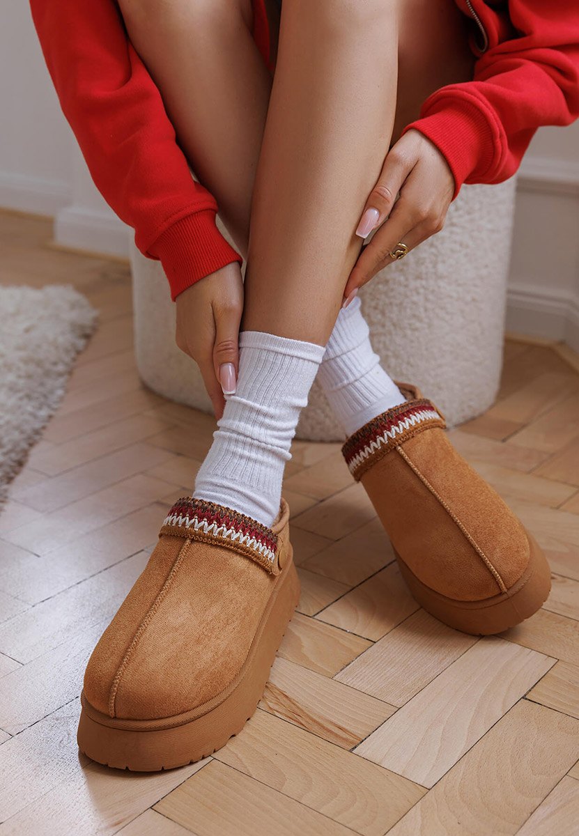 Camelové dámské dřeváky Frovia