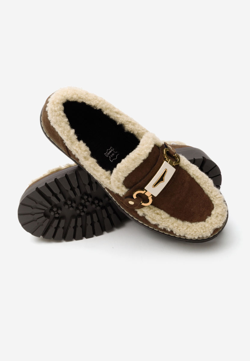 Hnedé dámské mokasíny Silvora