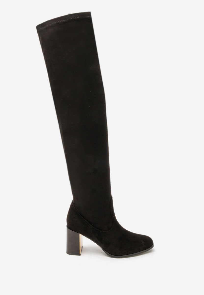 Černé kozačky nad koleno Jeanne V2