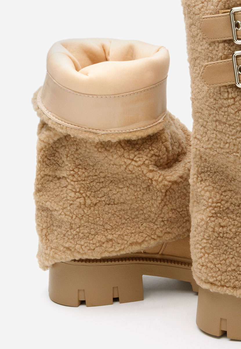 Khaki dámské nízké kozačky Morina