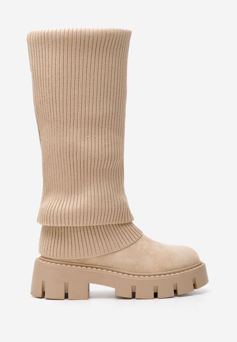 Béžové dámské kozačky Michelina