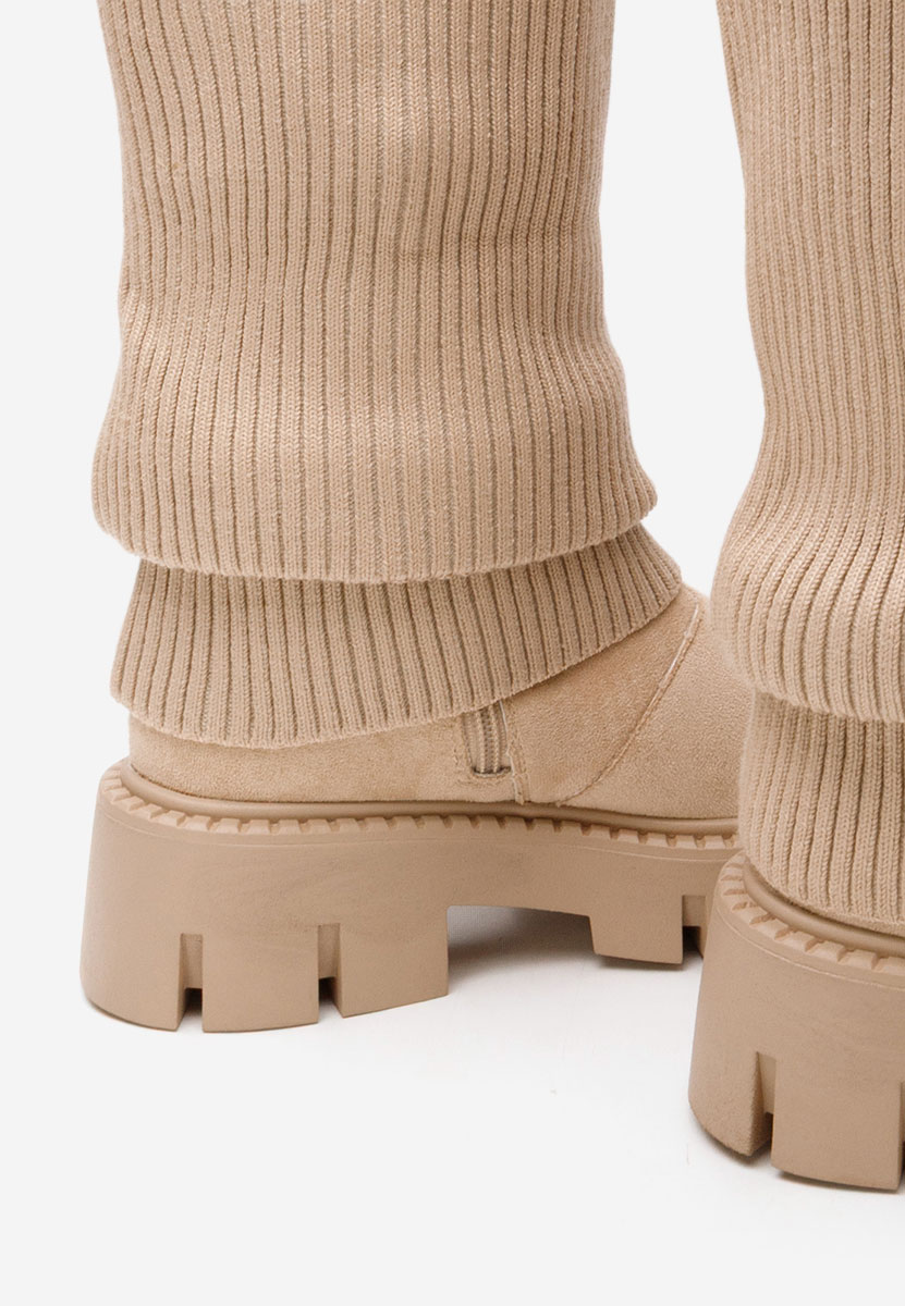 Béžové dámské kozačky Michelina