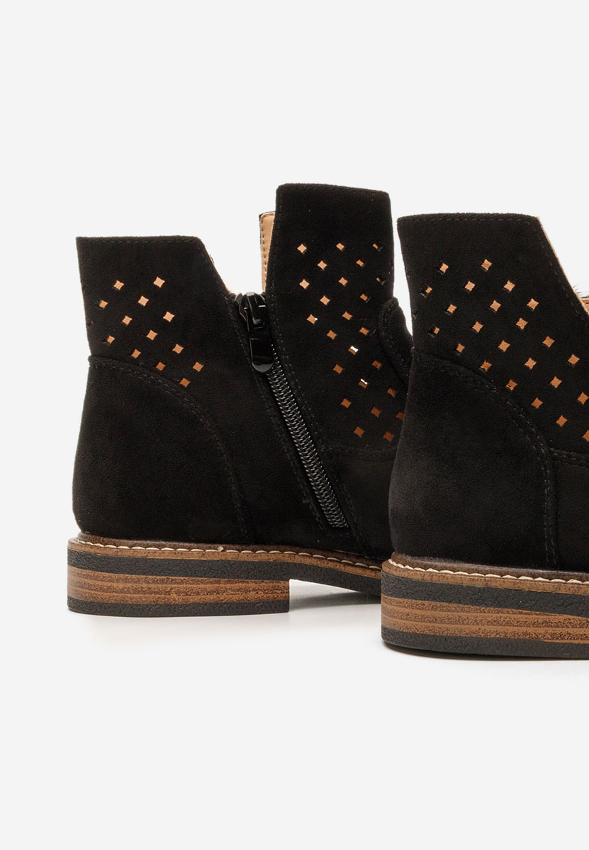 Černé dámská kotníková obuv Ilisha