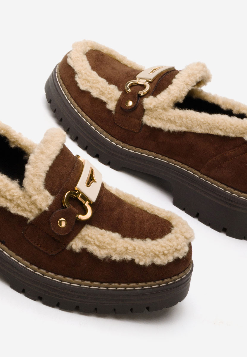 Hnedé dámské mokasíny Silvora