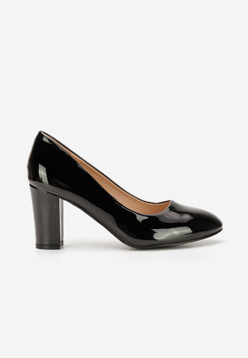 Černé lakované lodičky Chique V5