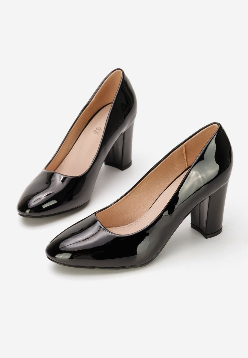 Černé lakované lodičky Chique V5