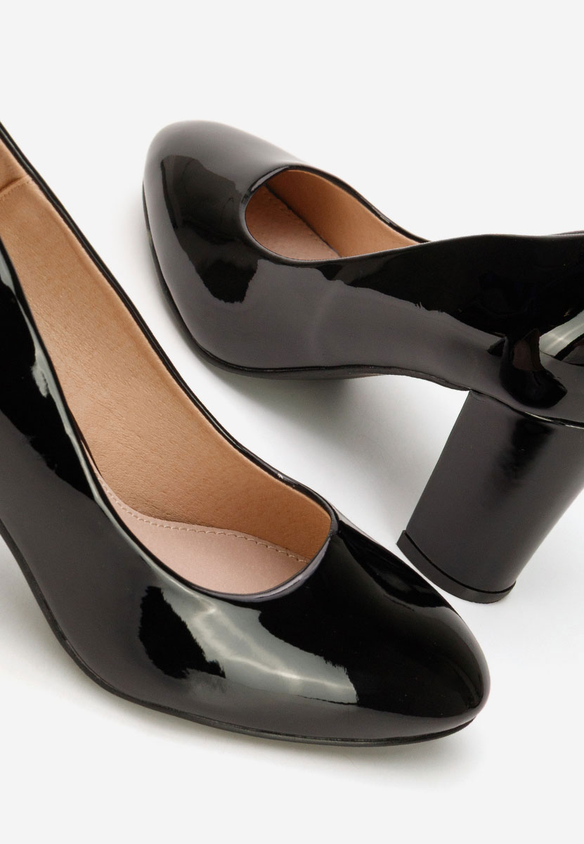 Černé lakované lodičky Chique V5